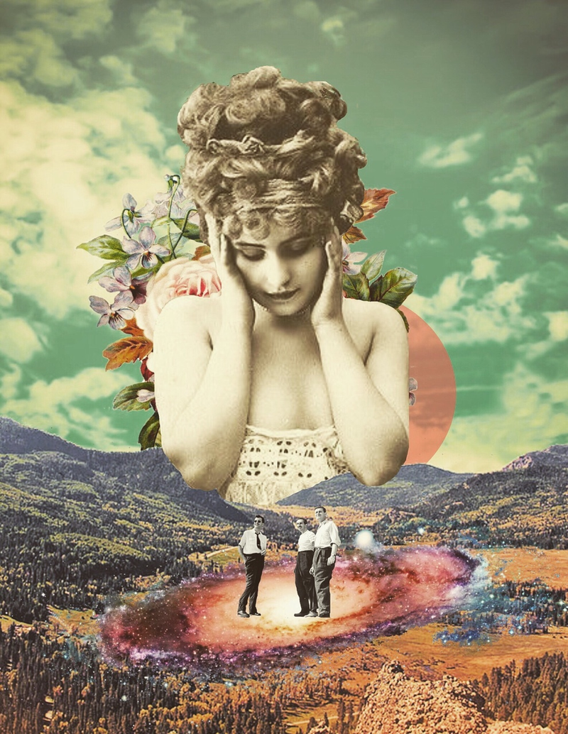 Illustration for article titled These Surreal Science Fiction Collages Are a Wonderful Glimpse into Insanity